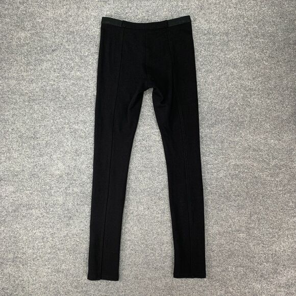 BCBGMaxazria Jean Ponte Leggings Womens S Small Black Stretch Outer Seam Pull On - Picture 7 of 14